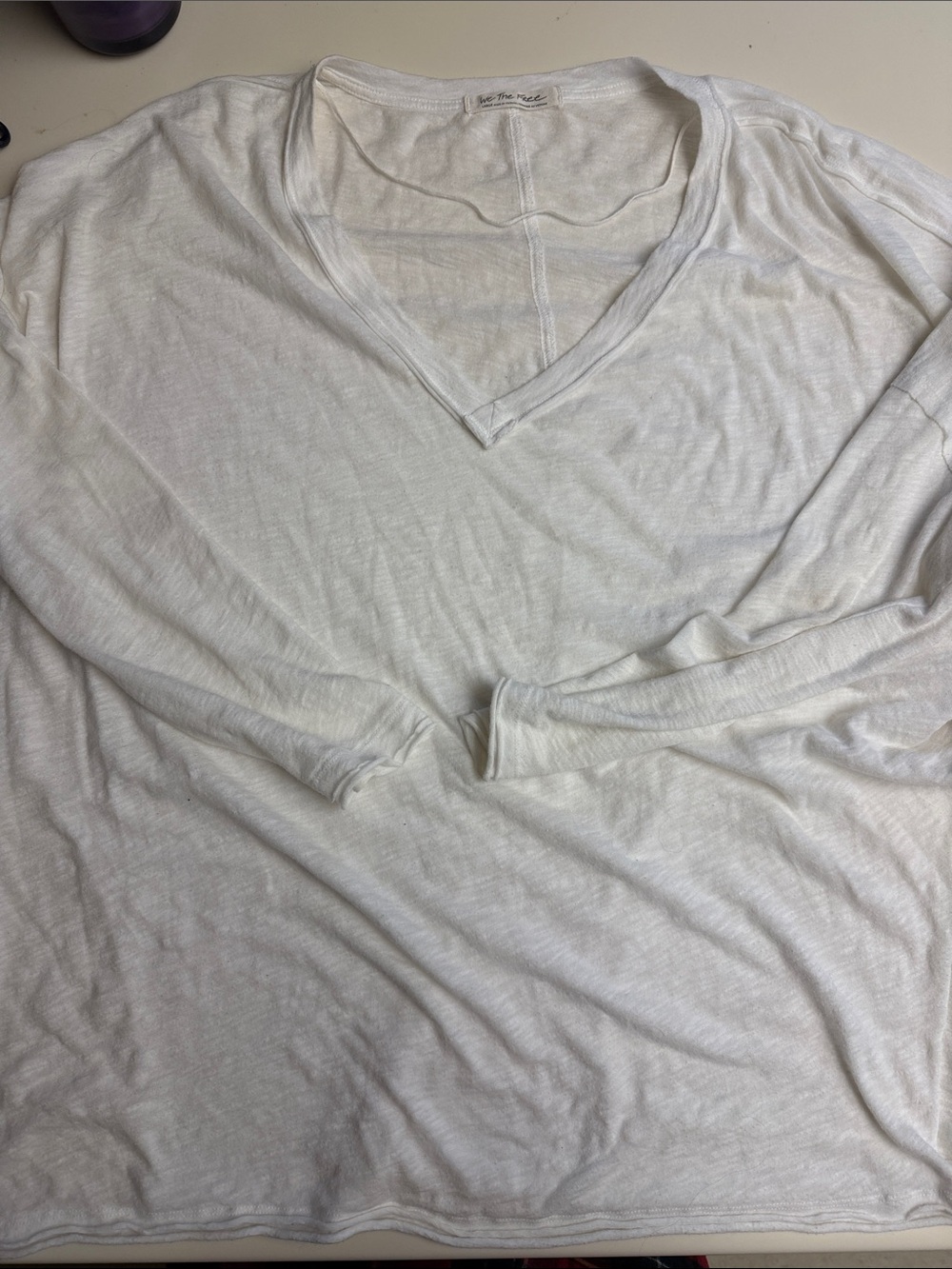 Free People We the Free V neck long sleeve Large